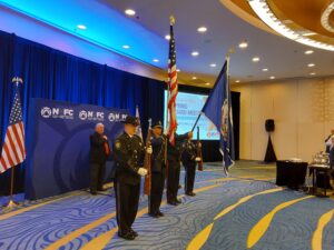 Arlington (VA) Fire Department Honor Guard presenting the colors