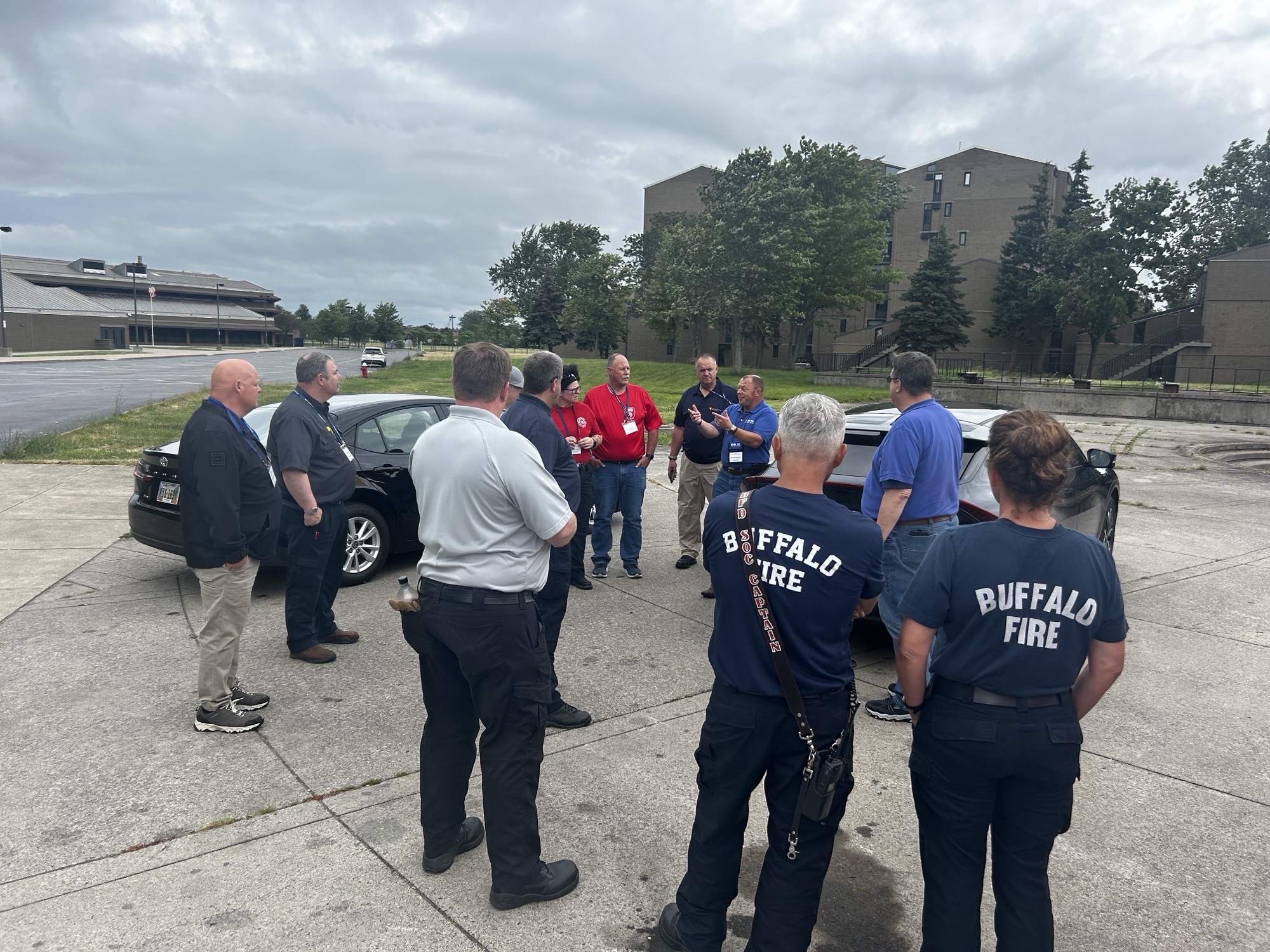 The EV/AFV train-the-trainer session included hands-on demonstrations.