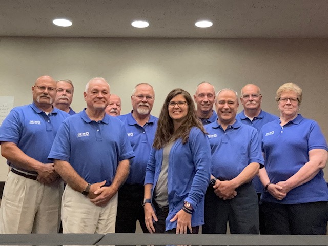 Group photo of the nine instructors who will be teaching the NVFC's R&R presentation.