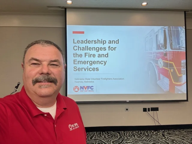 Huge thank you to the Kearney Volunteer Fire Department for showing up strong for our Leadership for the Fire & Emergency Services training last month in Kearney, NE!

It was inspiring to see so many dedicated volunteers investing in leadership skills to strengthen their departments and communities. Special thanks to instructor Doug deBest for leading an impactful course.

Want to host an in-person training? Request one at the link in our bio!